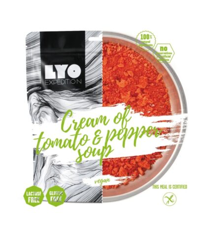 CREAM OF TOMATO & PEPPER SOUP fra LYO Food - TGKC