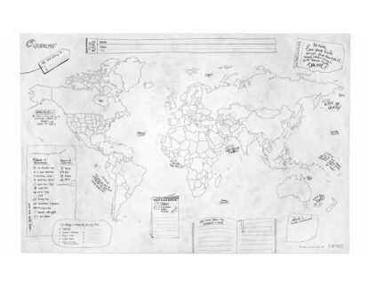 Journal Map Crumpled Edition Plakat Awesome Maps - AM