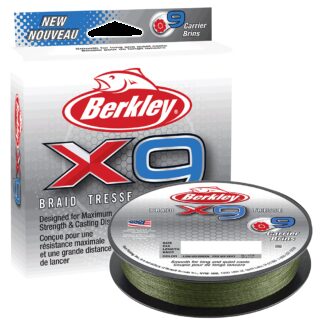 Berkley X9 0,12mm Low-vis Green - Fletline - Berkley