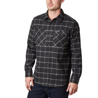 Columbia Outdoor Elements Stretch Flannel Mens, Shark Grid - Columbia Sportswear