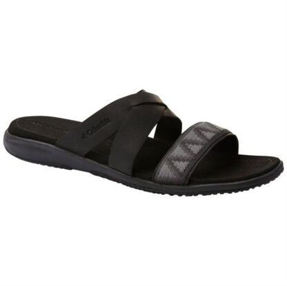 Columbia Solana Slide Womens, Black / Shark - Columbia Sportswear