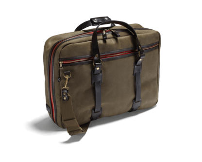 CROOTS Vintage Flight Bag, kanvas, oliven - Croots