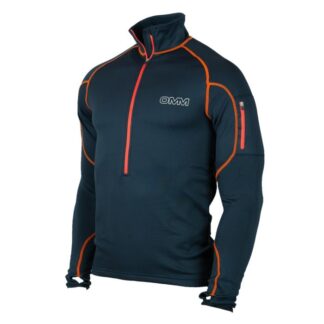 Contour Fleecetrøje OMM mand sort/orange - TGKC