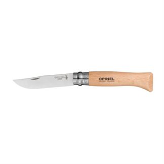 Opinel No8 Stainless Steel 8,5 cm - Bøg - Opinel