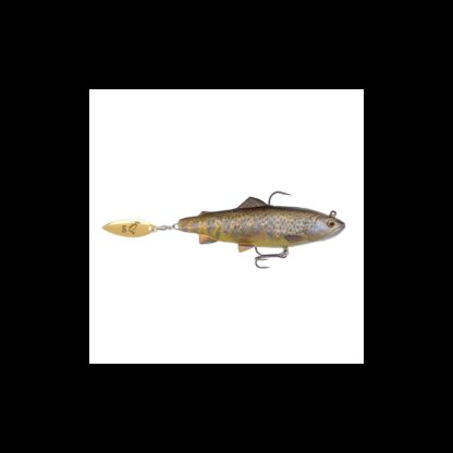 Savage Gear 4d Trout Spin Shad 11cm - 40gr Dark Brown Trout - Softbait - Savage Gear