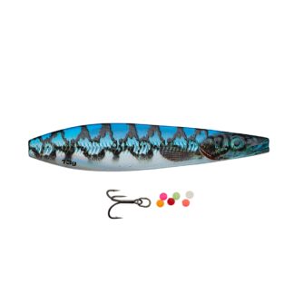 Savage Gear Line Thru Seeker Eel Pout Collection 7cm - 13gr Blue Silver Pout - Gennemløber - Savage Gear