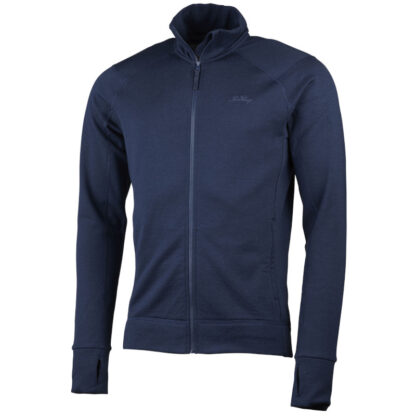 Lundhags - Ullto Merino Full Zip Herre Uldtrøje XXL Blå / Mørkeblå - Lundhags