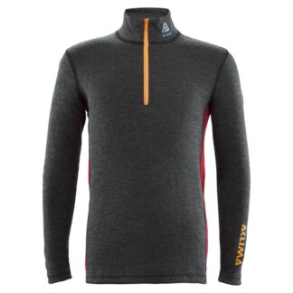 Aclima - Warmwool Mock Hals m. lynlås til børn 130 Mørk Grå - The North Face