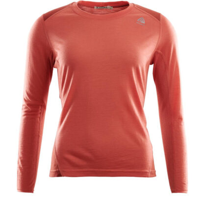 Aclima - Lightwool Dame Langærmet Sports T-shirt XL Rød - Aclima