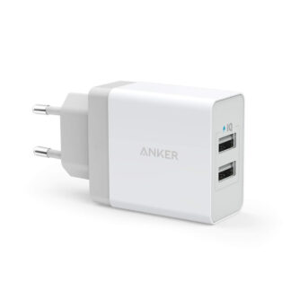 Anker - PowerPort 2 USB Oplader og Micro USB Kabel - Primus