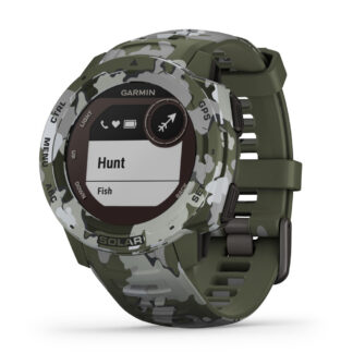 Garmin - Instinct Solar GPS Ur (Camo Edition) Lichen Camo - Garmin