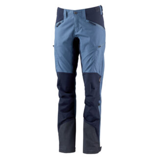 Lundhags - Makke Pant Women 46 (W34) Normal længde Azure / Deep Blue (411) - Lundhags