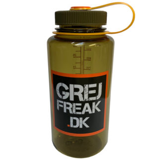 Nalgene - Wide mouth 1,0 liter drikkeflaske m. GrejFreak.dk logo - Nalgene