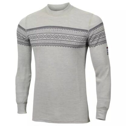 Aclima - Designwool 230g Marius Crew Neck Herre Uldtrøje XL Grå - Aclima