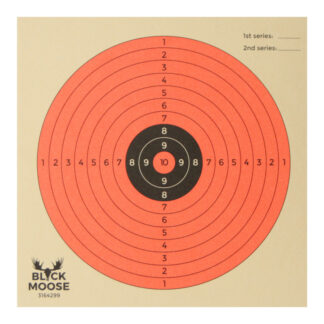 Black Moose - Tavlor Fluor 10-Ringe Orange Skydeskiver - Black Moose