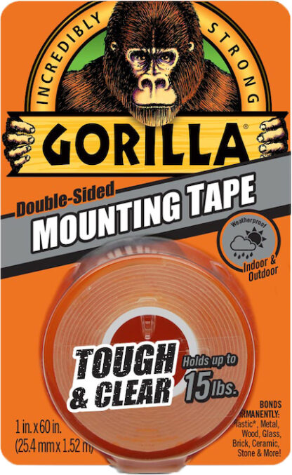 Gorilla Glue - Tough & Clear Mounting Tape (1,5 m.) - Gorilla Glue