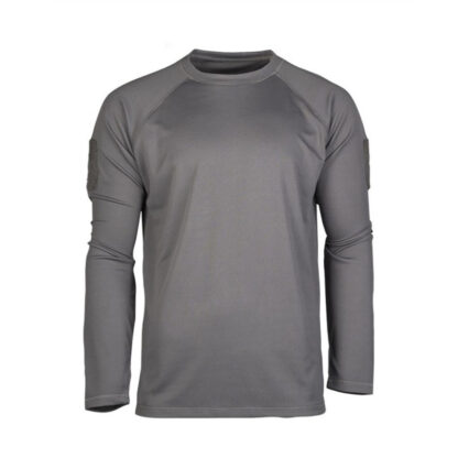 Mil-Tec - Tactical Quick Dry Langærmet T-Shirt 2-XL Grå - Mil-Tec