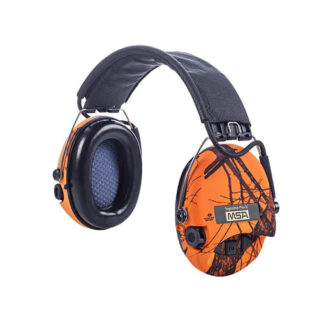 MSA Sordin - Supreme Pro X LED Aktiv Høreværn Orange camo - MSA Sordin