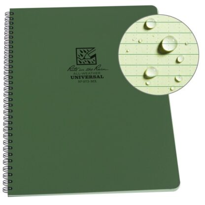 Rite in the Rain - Maxi Side Spiral Notebook (22,3 x 29 cm) Olivengrøn - Rite in the Rain