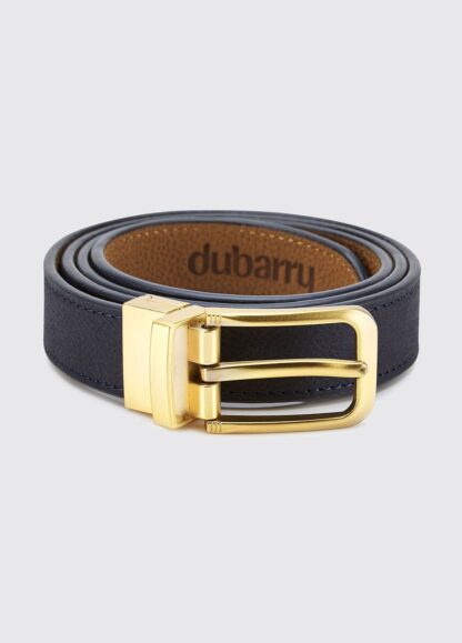 Foynes Reversible Ladies Belt bælte, læder, navy/tan - Dubarry