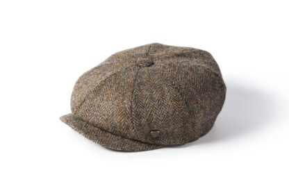 Carloway Harris Tweed Bakerboy Hat - brun - Failsworth