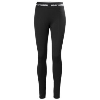 Helly Hansen - Merino Midweight Dame Skiunderbukser XL Sort - Helly Hansen