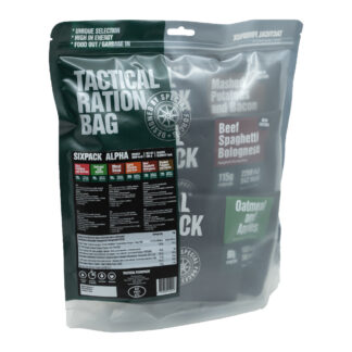 Tactical Foodpack - Sixpack Alpha Feltration, 6 måltider (2.898 Kcal) - Tactical Foodpack