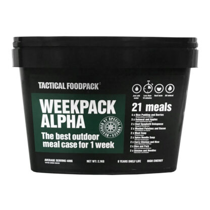 Tactical Foodpack - Weekpack Alpha Feltration, 21 måltider (9.874 Kcal) - Tactical Foodpack