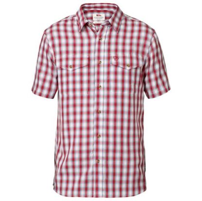 Fjällräven Abisko Cool Shirt S/S Mens, Red - Fjällräven