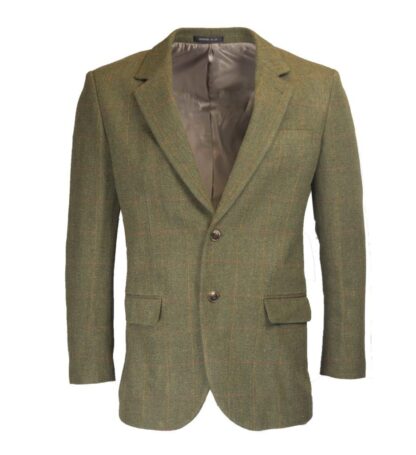 Windsor mens blazer, tweed, mørk grøn - Walker & Hawkes