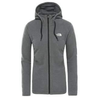 The North Face Womens Mezzaluna FZ Hoodie, Black / White - The North Face