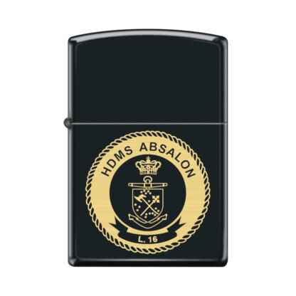 Zippo - Black Matte Lighter m. firmalogo - Zippo