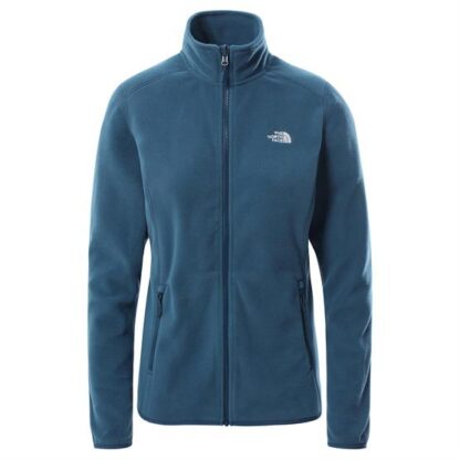 The North Face Womens 100 Glacier Full Zip, Monterey Blue - The North Face
