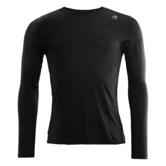 Aclima - Lightwool 140g Herre Crew Neck Uldtrøje XXL Sort - Aclima