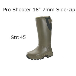 Gateway1 - Støvler (Outlet) Gateway1 Pro Shooter 18" 7mm side-zip Gummistøvler Str. 45 Olive - Outlet