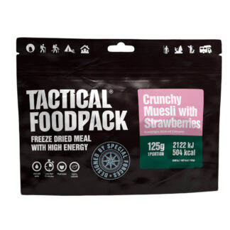 Tactical Foodpack - Crunchy Müsli med Jordbær (504 kcal) - Tactical Foodpack