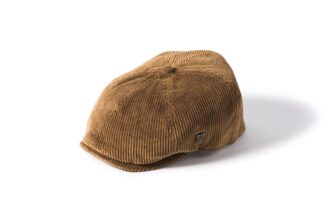 Hudson Cord Newsboy Hat - lys brun fløjl - Failsworth