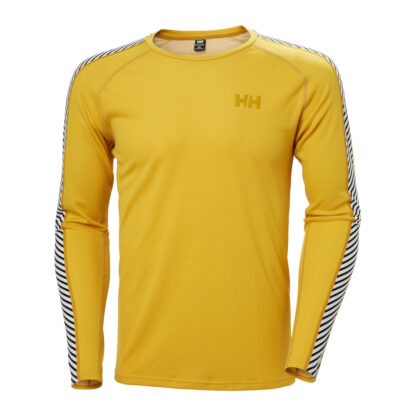 Helly Hansen - Lifa Active Stripe Crew Herretrøje 2-XL Gul - Helly Hansen