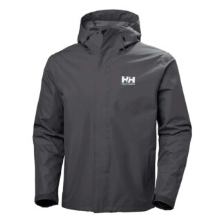 Helly Hansen - Seven J Herre Regnjakke 3-XL Grå - Helly Hansen