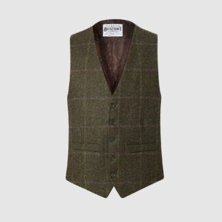 Iain vest, grøn, Yorkshire Tweed - Bucktrout Tailoring