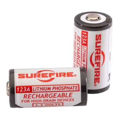 SureFire - 123A Rechargeable Lithium Iron Phosphate Batterier (2 stk) - SureFire