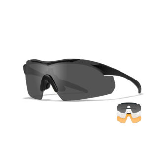 Wiley X - VAPOR 2.5 Black Frame Solbrille - 3 Linser - Wiley X