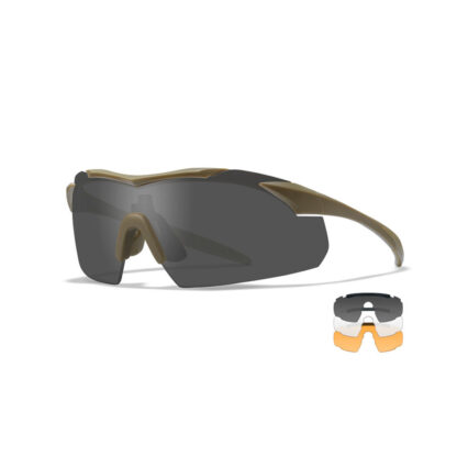 Wiley X - VAPOR 2.5 Tan Frame Solbriller - 3 Linser - Wiley X