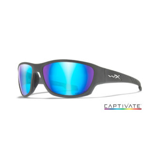 Wiley X - CLIMB Captive Blue Mirror Matte Grey Frame Solbrille - Wiley X