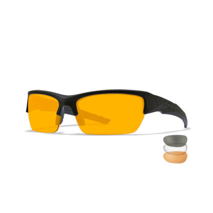 Wiley X - VALOR Clear/Grey/Light Rust Matte Black Frame Solbrille (3 linser) - Wiley X