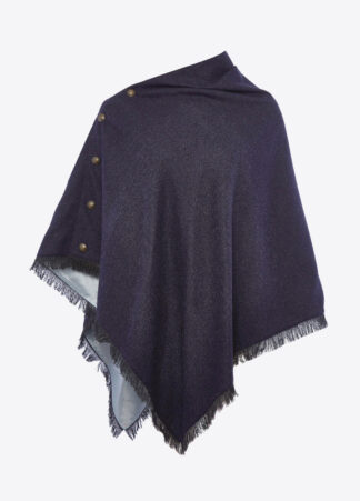 Hazelwood Poncho, navy marineblå - Dubarry