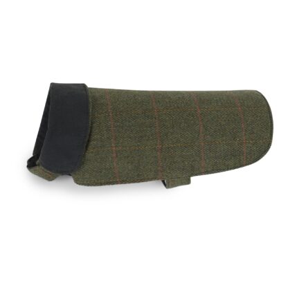 Derby Tweed hundejakke, mørk grøn - Walker & Hawkes