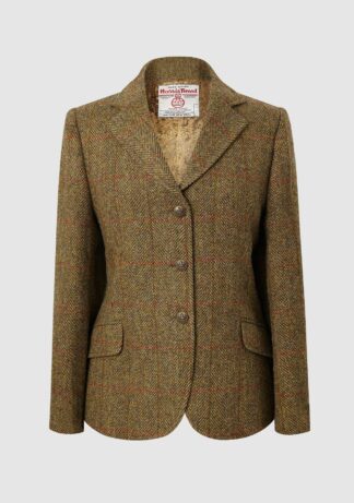 Claire Hacking Jacket Harris Tweed, mustard - Bucktrout Tailoring