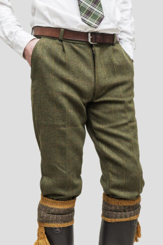 Tweed Breeks knickers (Længere udgave), mørk grøn - Bucktrout Tailoring