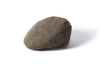 Stornoway Harris Tweed Flat Cap sixpence - brun - Failsworth